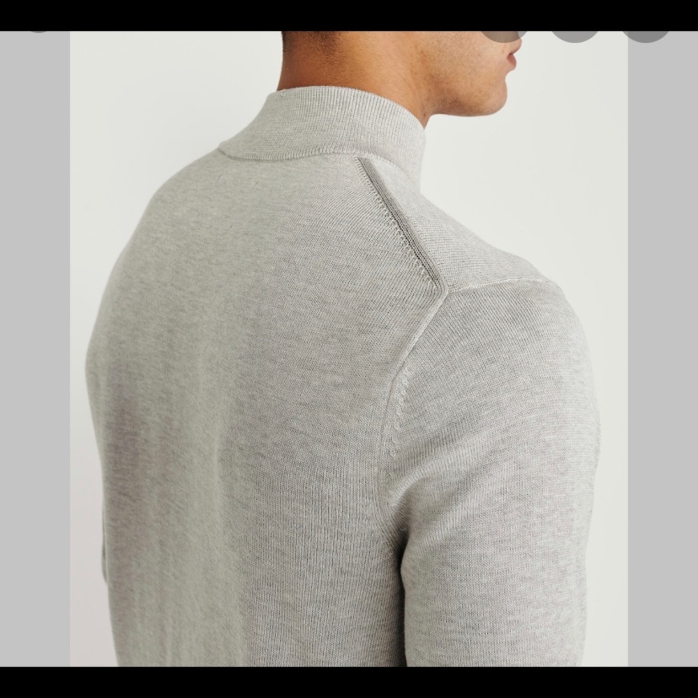 grey mens pullover swether